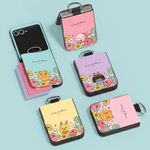 [S2B] KAKAO FRIENDS Magnetic Door Bumper Wallet Card Case Compatible with Galaxy Z Flip 6 – Dual-Layer Protection, Card Storage (2), Smart Ring - Made in Korea